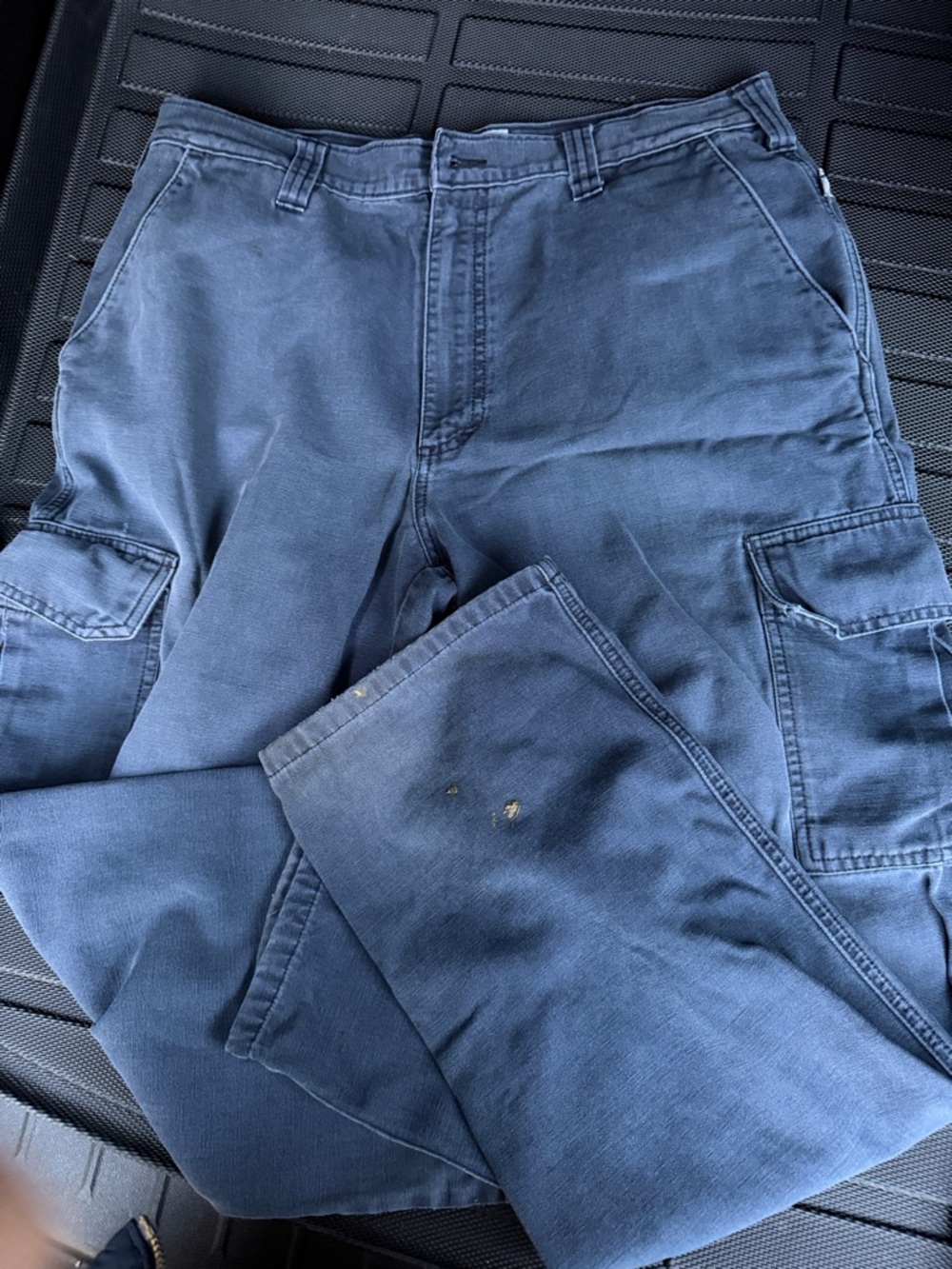 Men's Tyndale Cargo Pants in Blue - Durable Utility Trousers 36/32